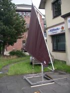 Krebsscherensegel, Trikanu, Segelkanu, outrigger,  canoe, Kanutour, Familienkanu